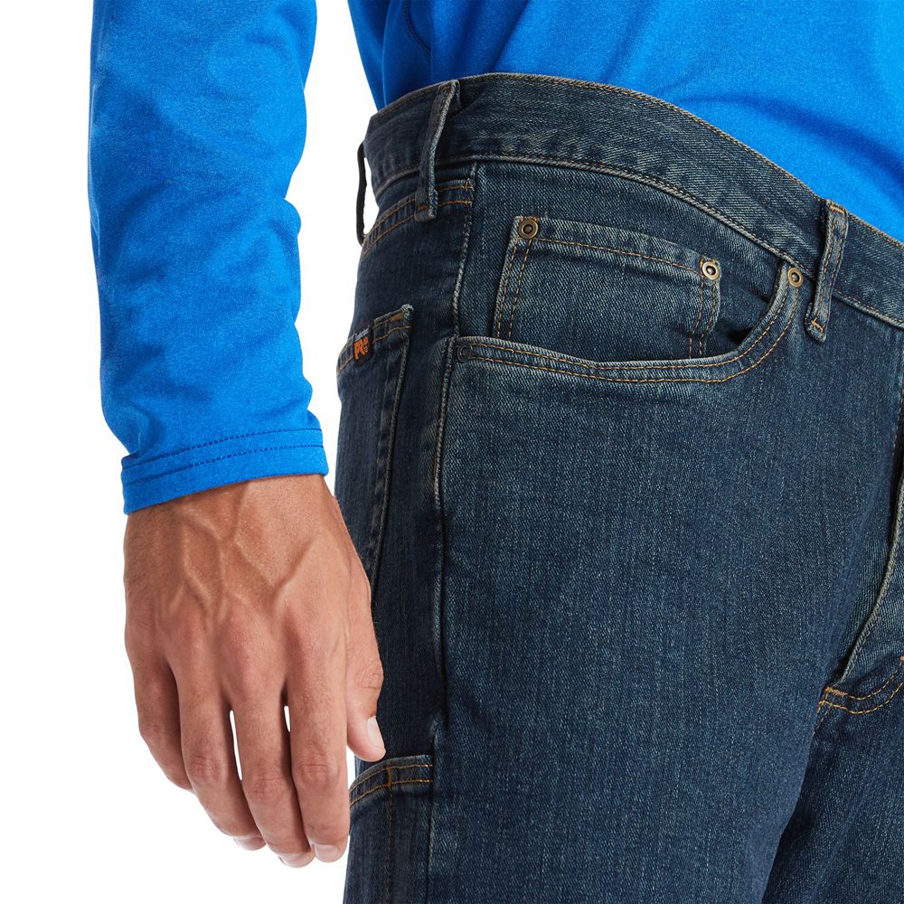 Calça Masculino - Timberland Grit-N-Grind Flex Denim Work - CINUZ9705 - Azul Marinho